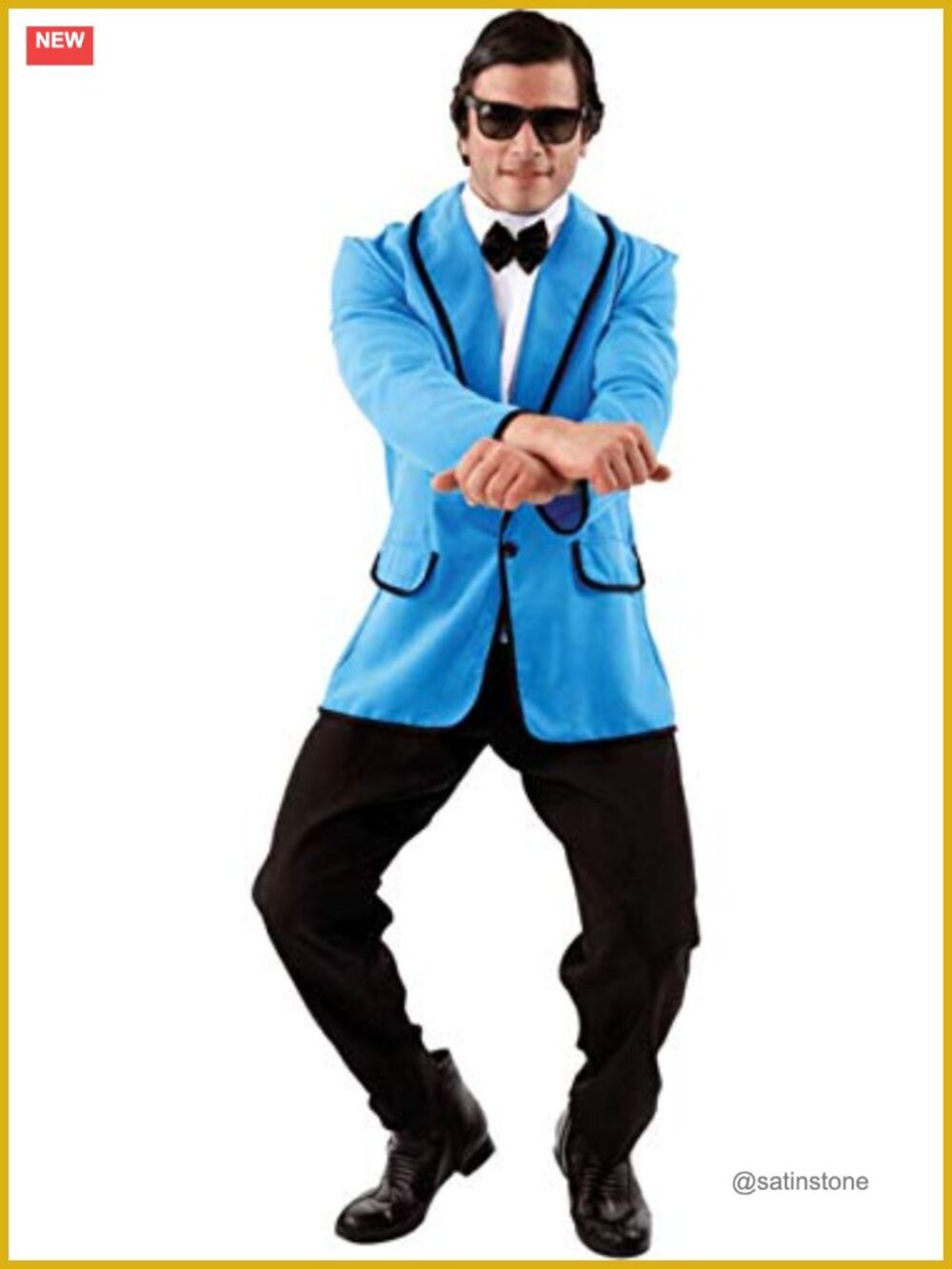 Gangnam Style Pop Star Adult Costume Jacket Bow Tie XL